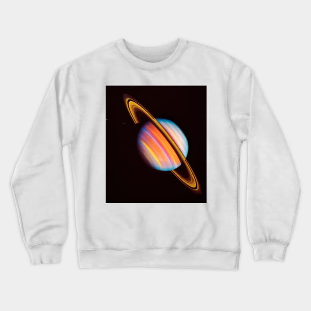 Voyager 2 image of saturn taken in 1981 (R390/0126) Crewneck Sweatshirt by SciencePhoto